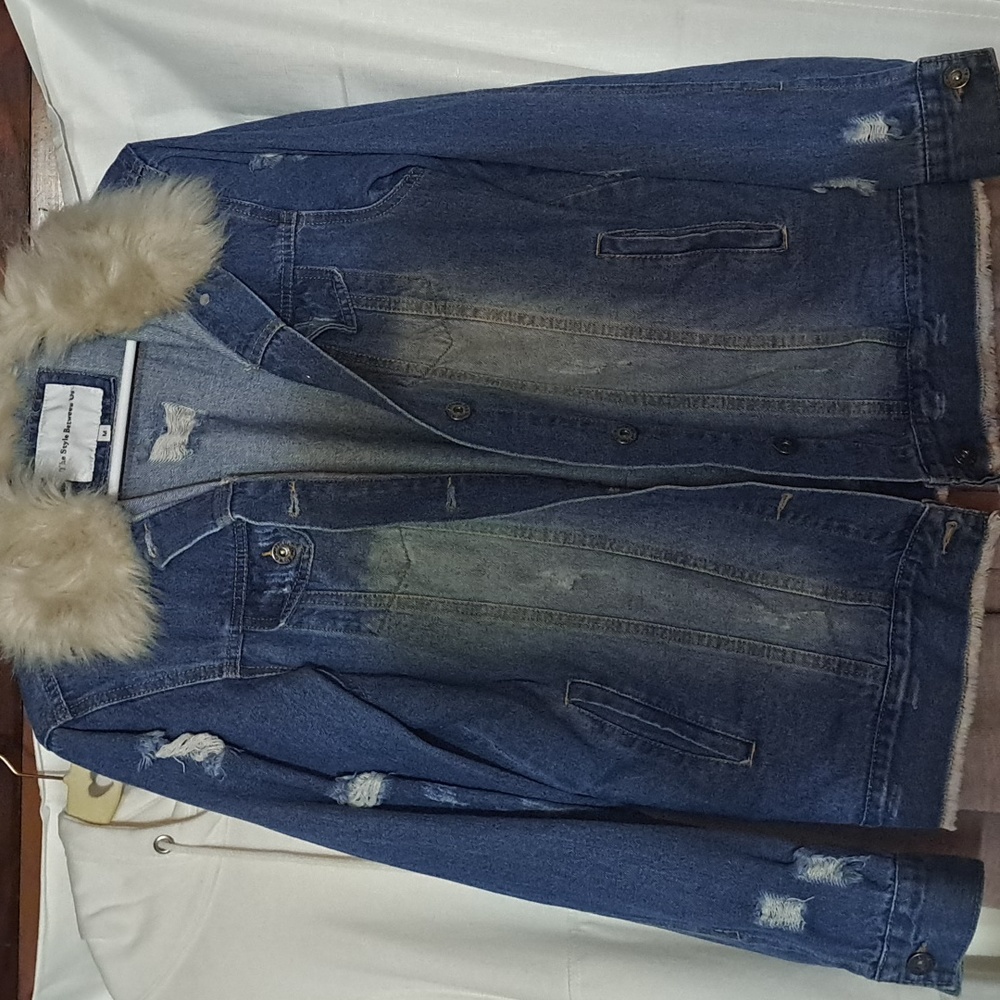Denim Jacket, Distressed.